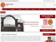 Tablet Screenshot of mahilacollegekhagaul.com
